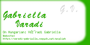 gabriella varadi business card